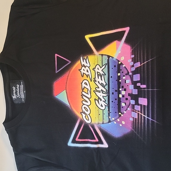 Thomas Sanders Merch Could Be Gayer 2021 Black Tee NWOT - Picture 2 of 8